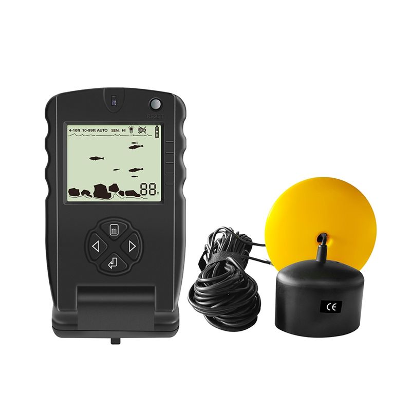 Fish Finder Portable - 새로운 휴대용 어군탐지기, 알람 트랜스듀서가 있는