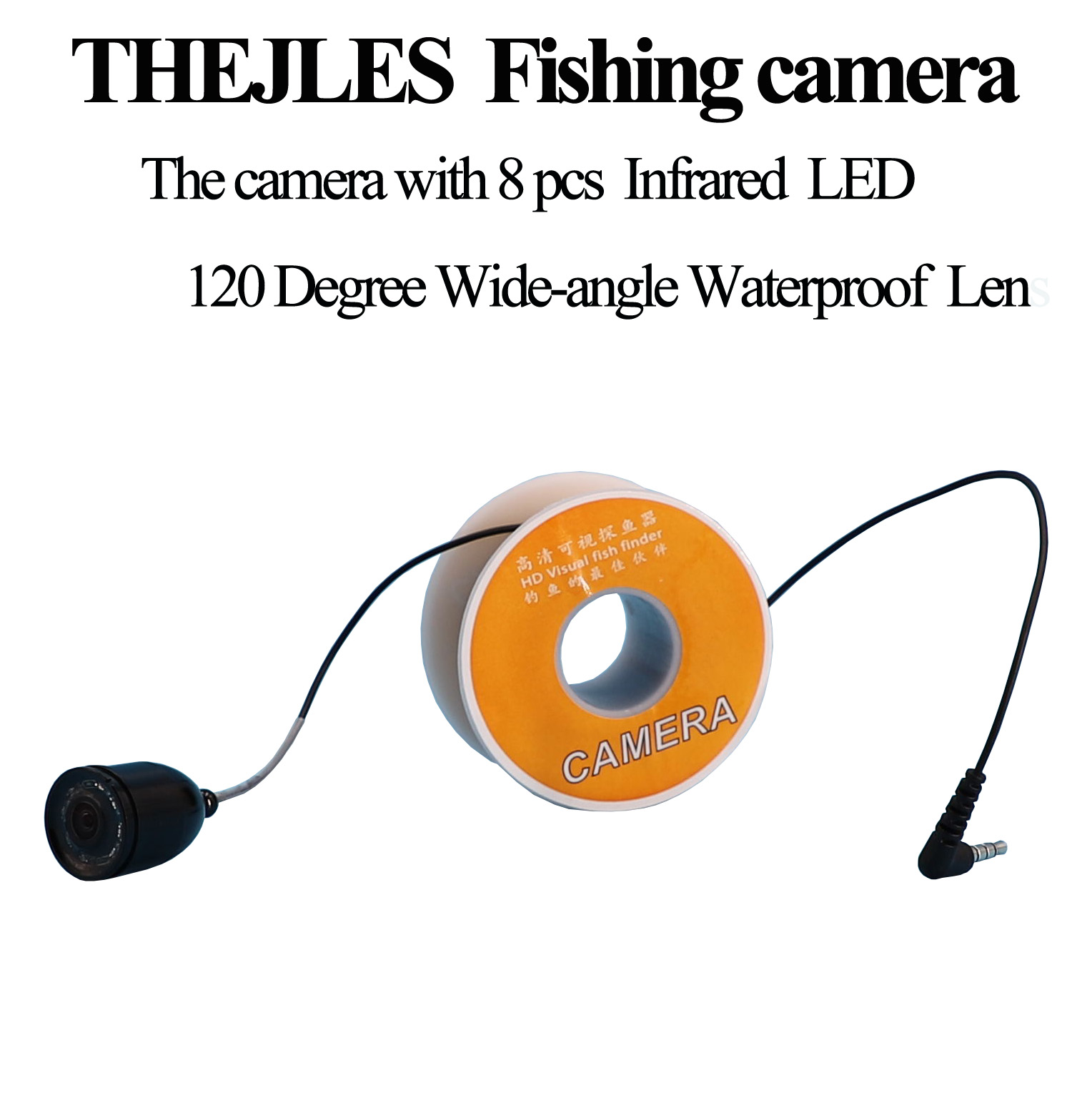 Fish Finder Cable - 8개의 IR 적외선 램프가 장착된 수중