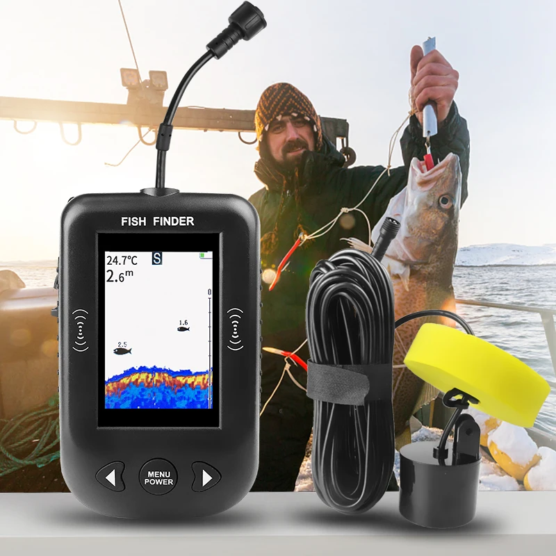 Fish Finder Portable - 에르창 XF03 어군탐지기 45도 100M 휴대용