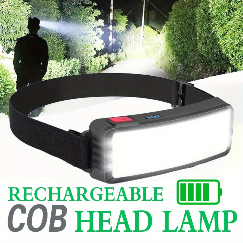 Fish Finder Battery - 강력한 COB LED 헤드램프 Type-c 충전식