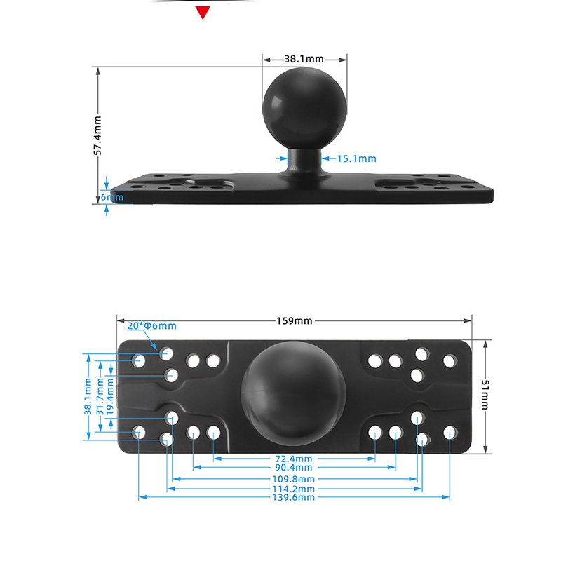 1.5인치 해양 어군탐지기 마운트, 38MM 볼 포함, - Fish Finder Gps 리뷰 및 가격