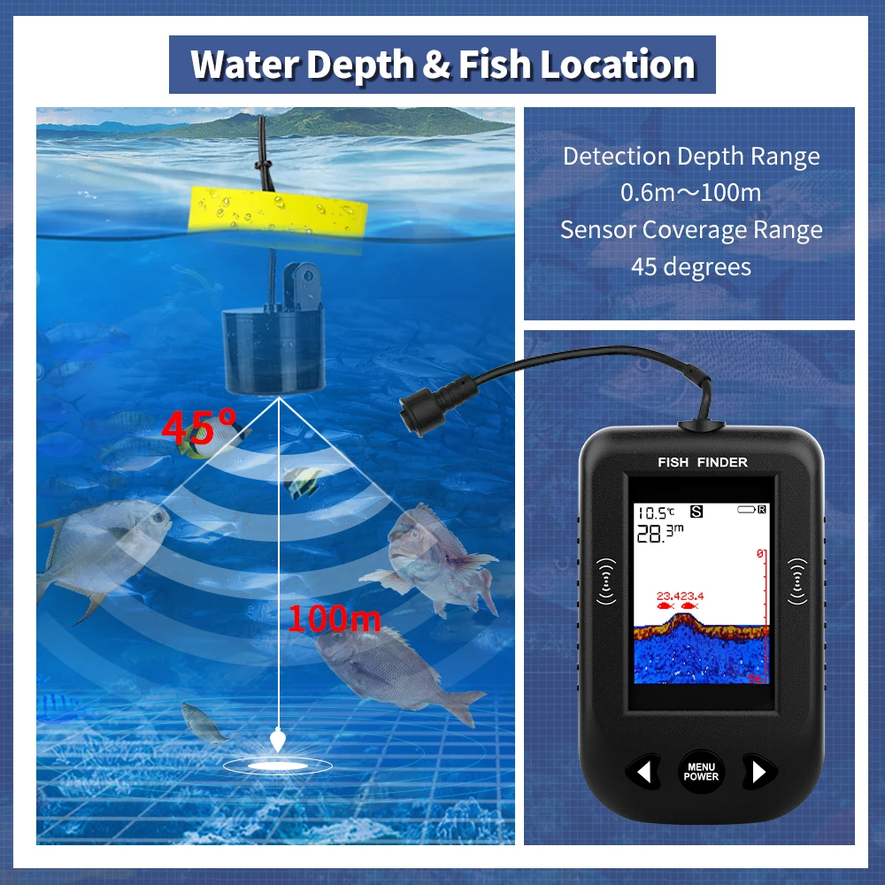 에르창 XF03 어군탐지기 45도 100M 휴대용 어군 - Fish Finder Portable 리뷰 및 가격