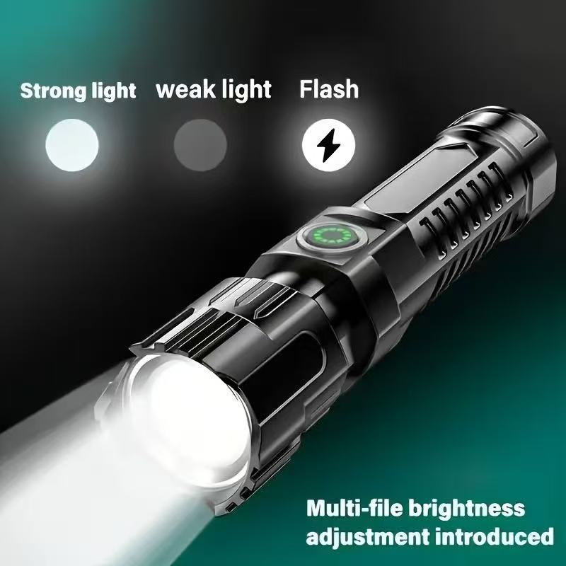 새로운 고출력 LED 손전등 USB 충전식 토치 내장  - Fish Finder Battery 리뷰 및 가격